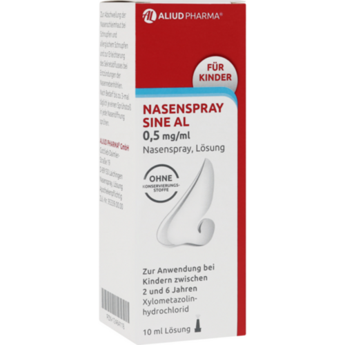 Verpackungsbild(Packshot) von NASENSPRAY sine AL 0,5 mg/ml Nasenspray
