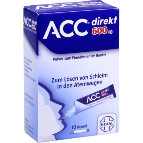 Verpackungsbild(Packshot) von ACC direkt 600 mg Pulver zum Einnehmen im Beutel